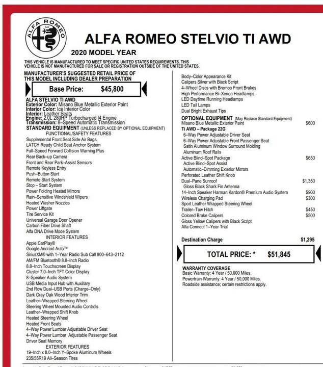2020 Alfa Romeo Stelvio - Image 3 of 16