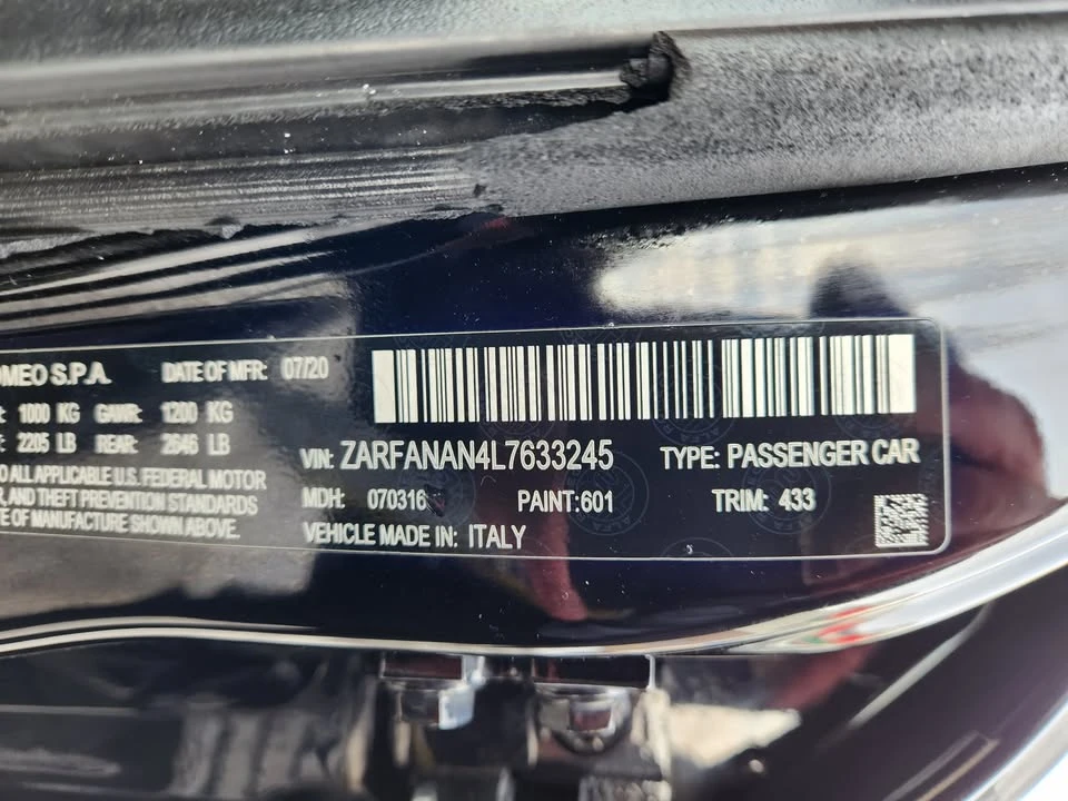 2020 Alfa Romeo Giulia - Image 16 of 16