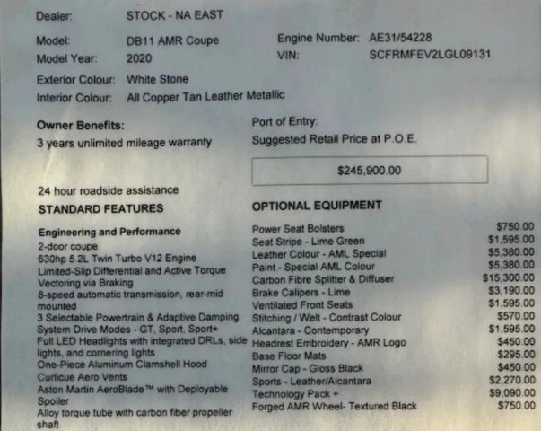 2020 Aston Martin DB11 AMR - Image 6 of 12