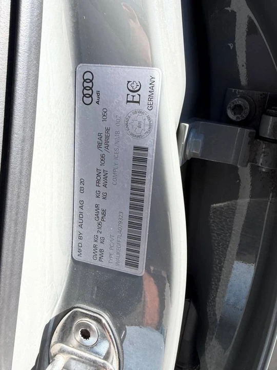 2020 Audi 8V A3 - Image 20 of 20