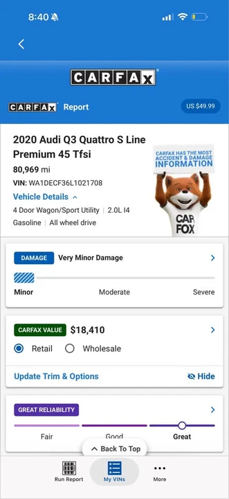 2020 Audi F3 Q3 - Image 18 of 18