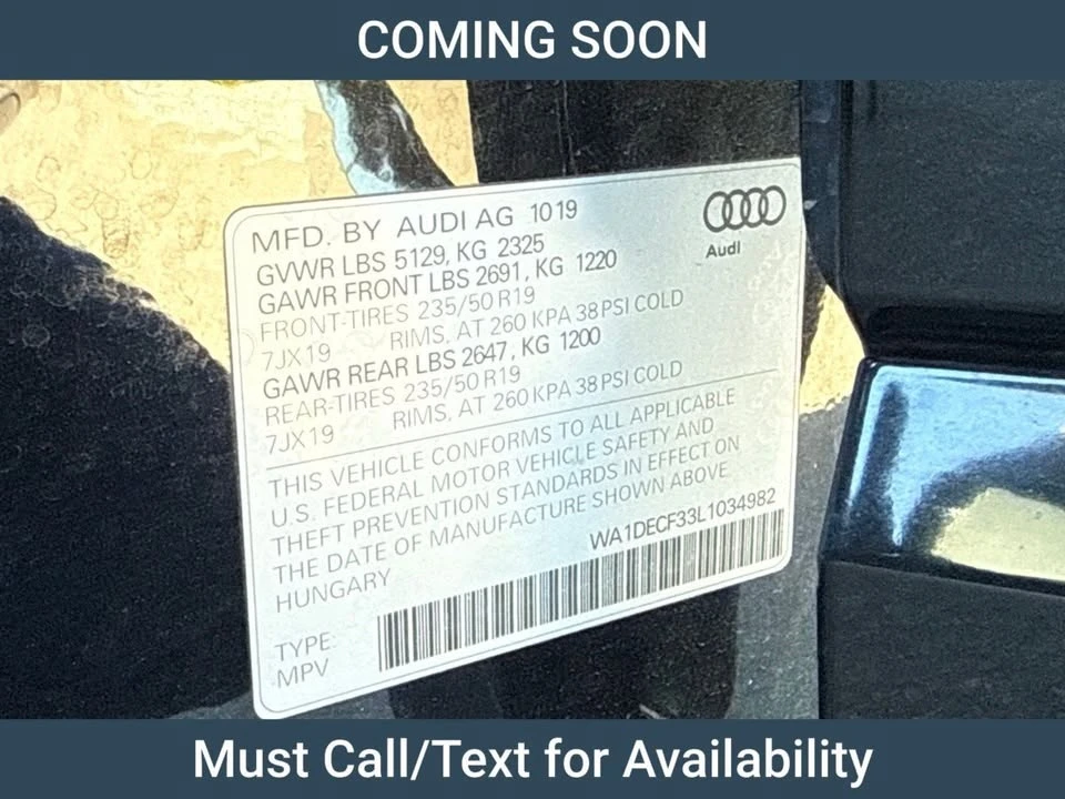 2020 Audi F3 Q3 - Image 12 of 12