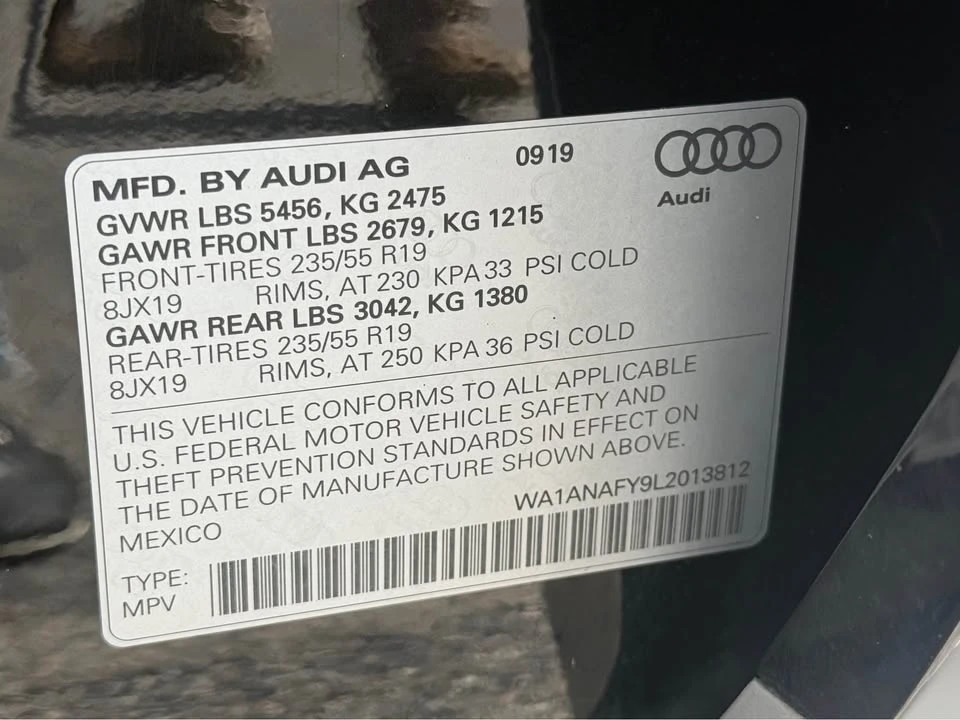 2020 Audi FY Q5 - Image 19 of 20