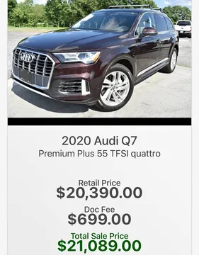 2020 Audi Q7 55 TFSI Premium Plus Sport Utility 4D