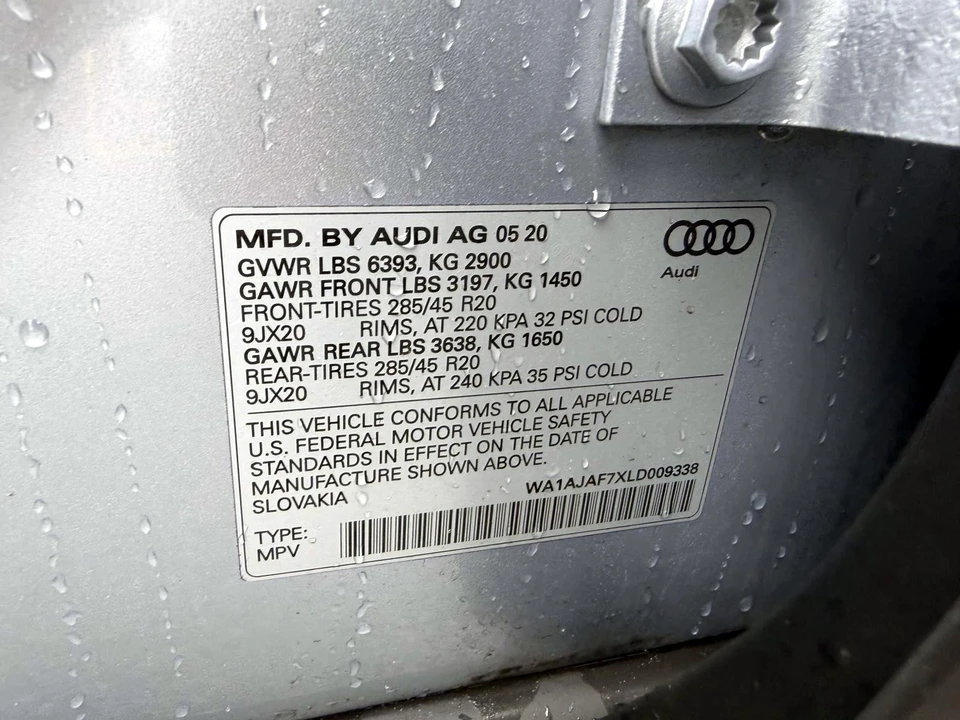 2020 Audi 4M Q7 - Image 21 of 21