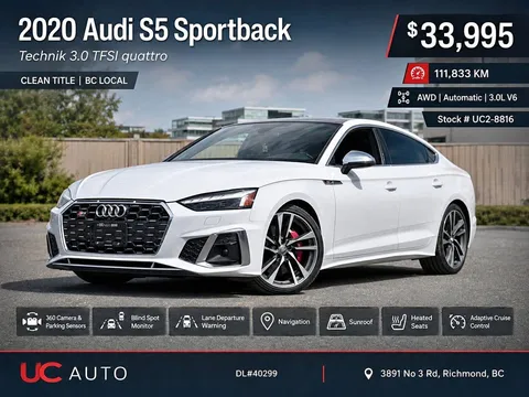 2020 Audi S5 Sportback Technik 3.0 TFSI Quattro