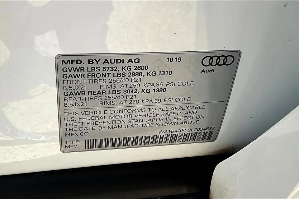 2020 Audi FY SQ5 - Image 20 of 20
