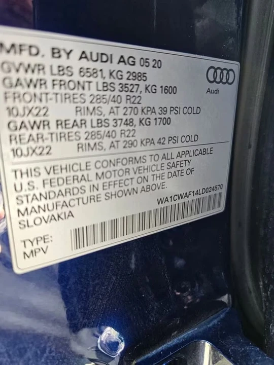 2020 Audi SQ8 - Image 20 of 20