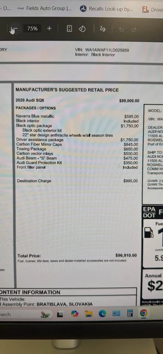 2020 Audi SQ8 - Image 11 of 13