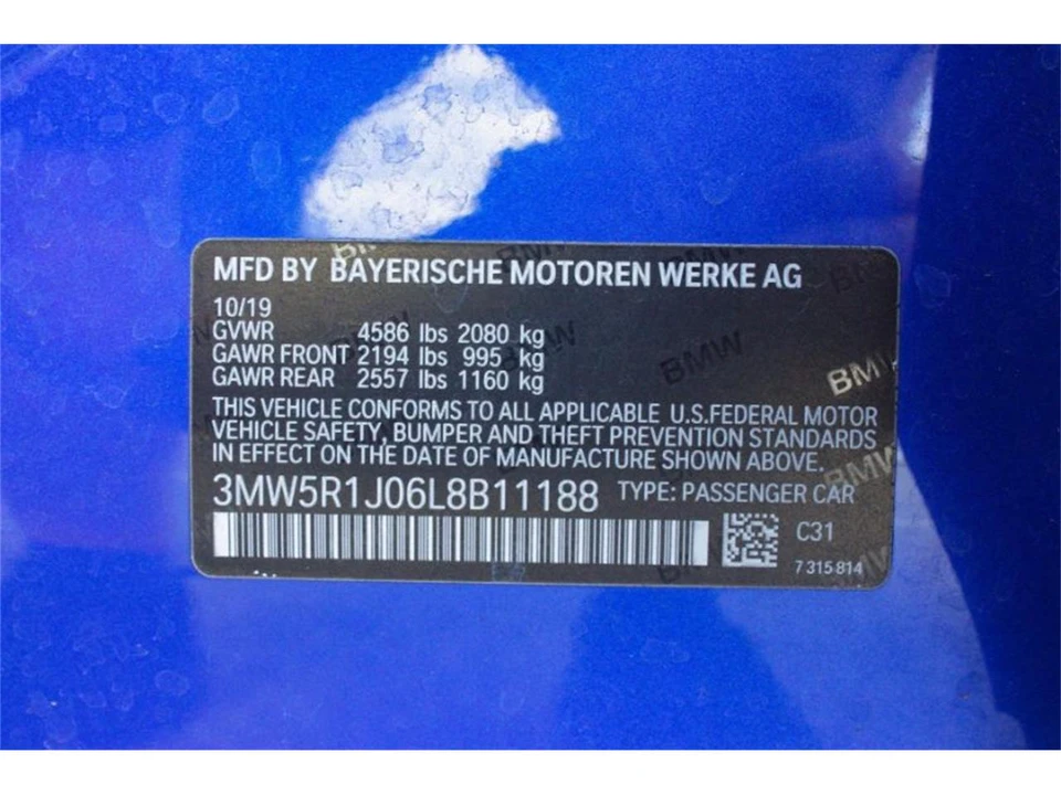 2020 BMW G20 3 Series Sedan - Image 9 of 11