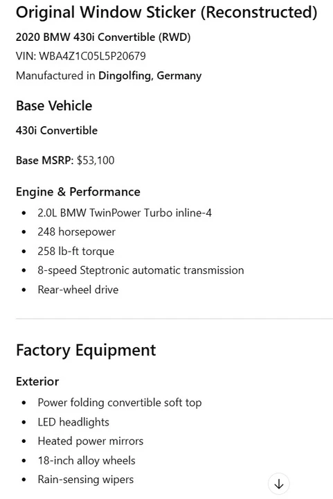 2020 BMW 4 Series - Image 5 of 20