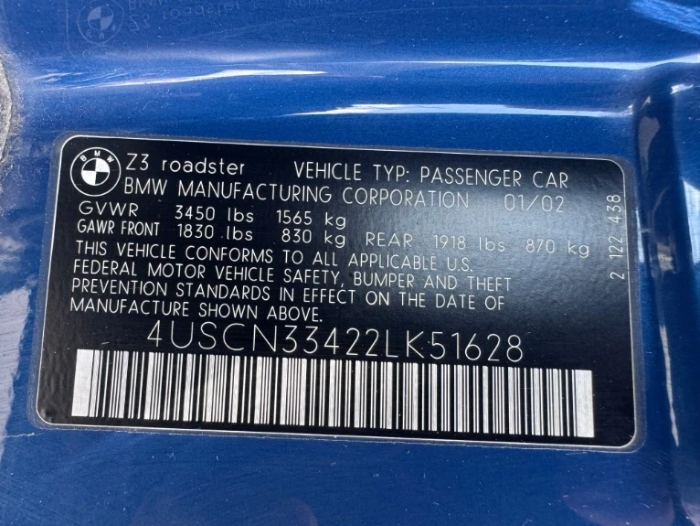 2002 BMW Z3 - Image 28 of 31