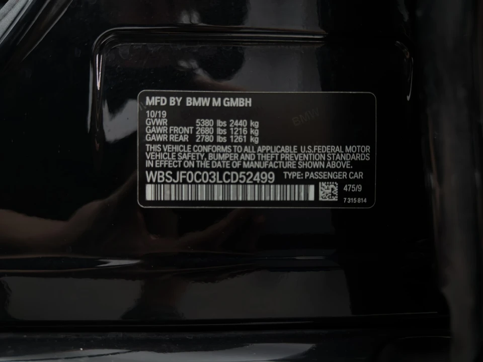 2020 BMW F90 M5 - Image 20 of 20