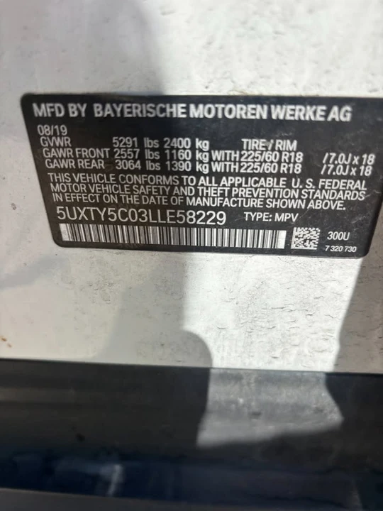 2020 BMW G01 X3 - Image 13 of 13