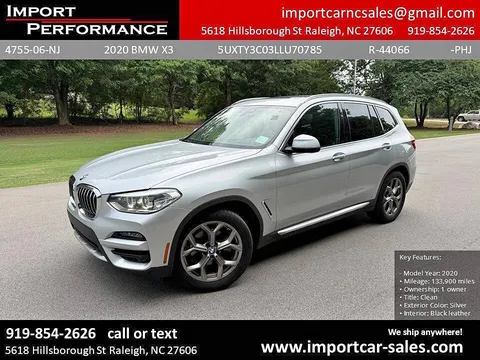 2020 BMW X3 sDrive30i