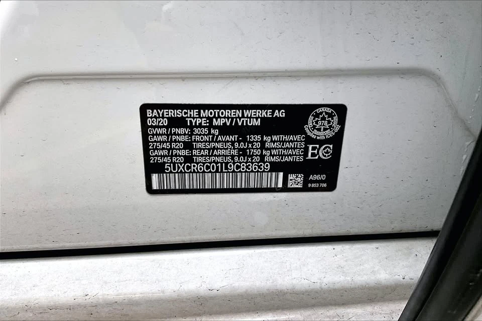 2020 BMW G05 X5 - Image 10 of 10