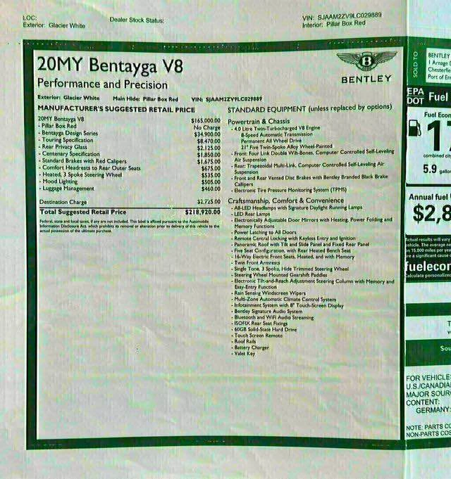 2020 Bentley Bentayga - Image 5 of 14