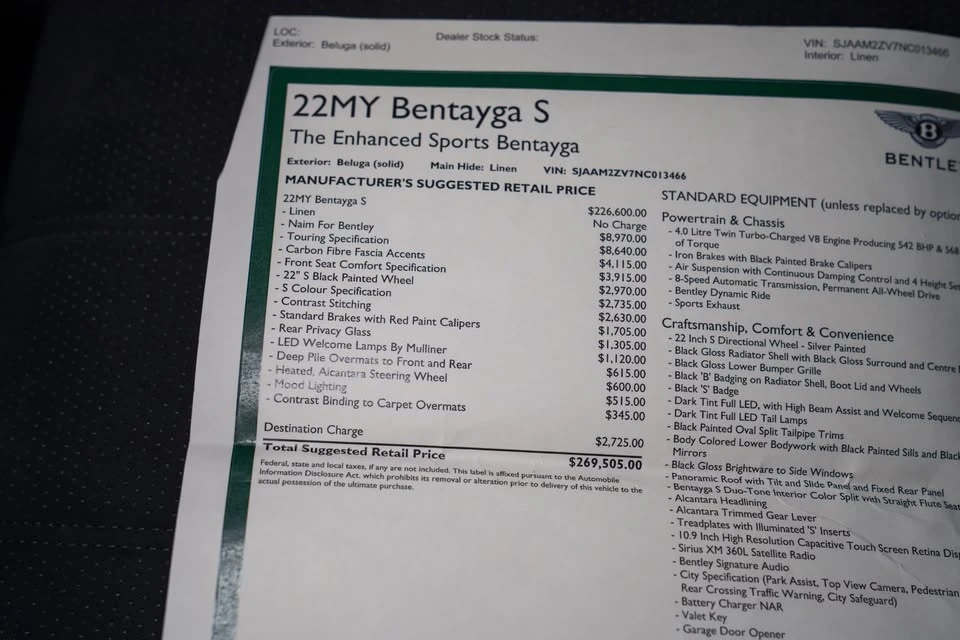 2020 Bentley Bentayga - Image 2 of 20