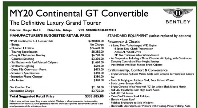 2020 Bentley Continental GTC - Image 8 of 21