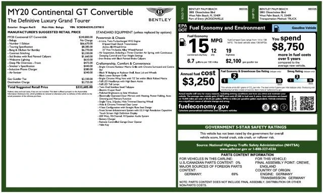 2020 Bentley Continental GTC - Image 7 of 31