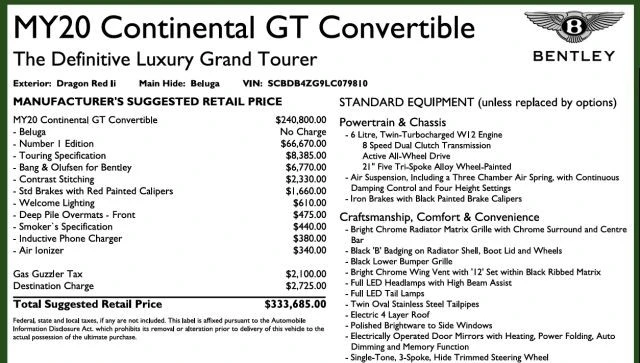 2020 Bentley Continental GTC - Image 7 of 21