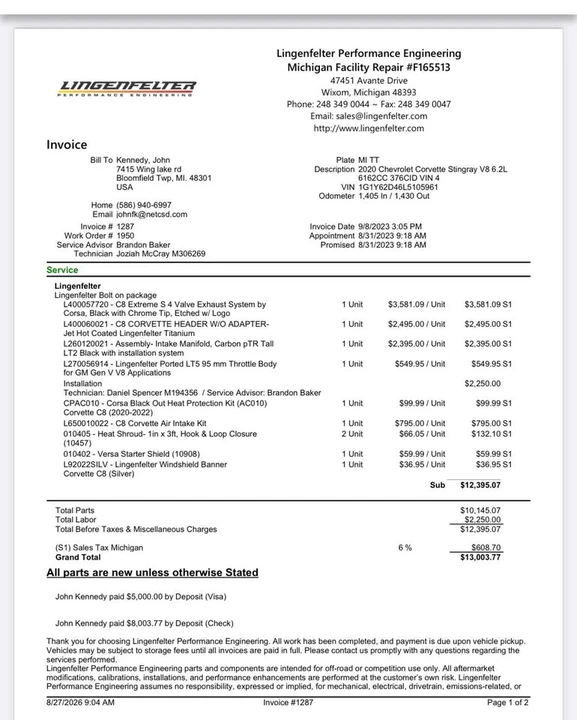 2020 Chevrolet Corvette C8 - Image 18 of 20