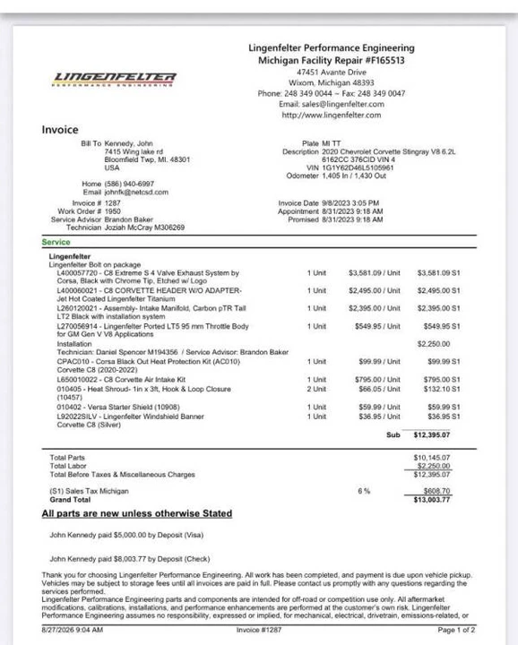 2020 Chevrolet Corvette C8 - Image 8 of 12