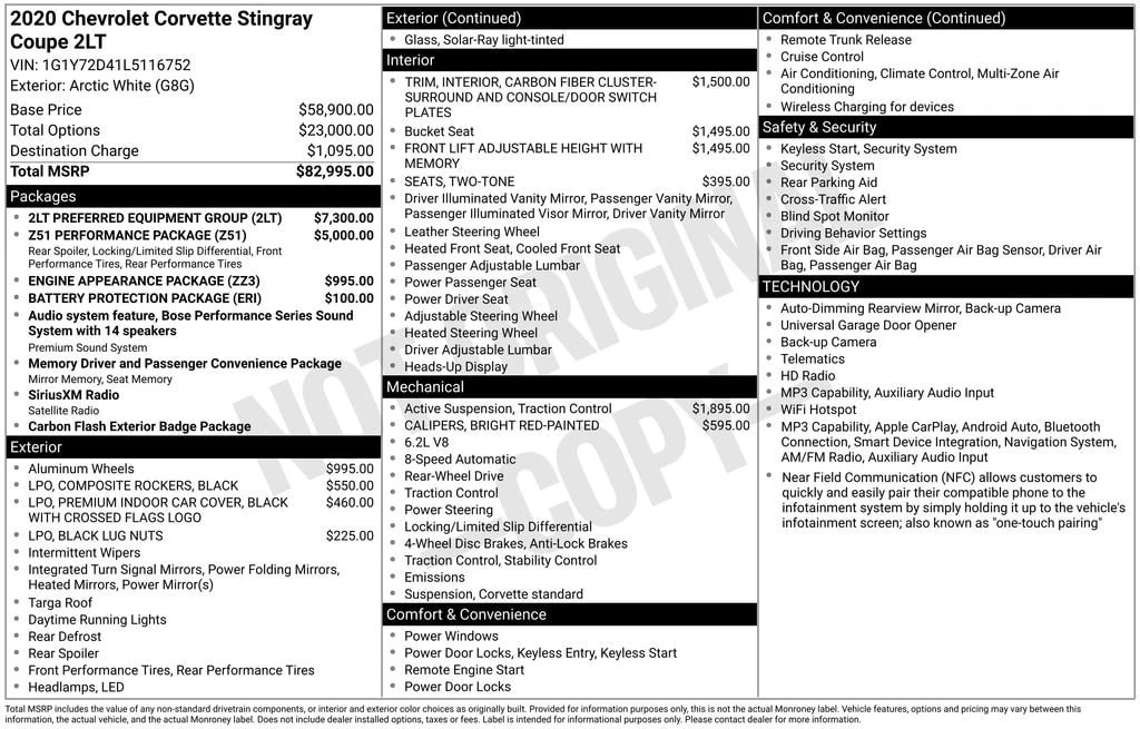 2020 Chevrolet Corvette C8 - Image 12 of 19