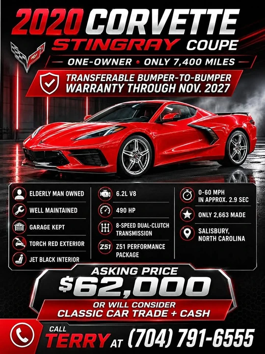 2020 Chevrolet Corvette C8 - Image 1 of 14