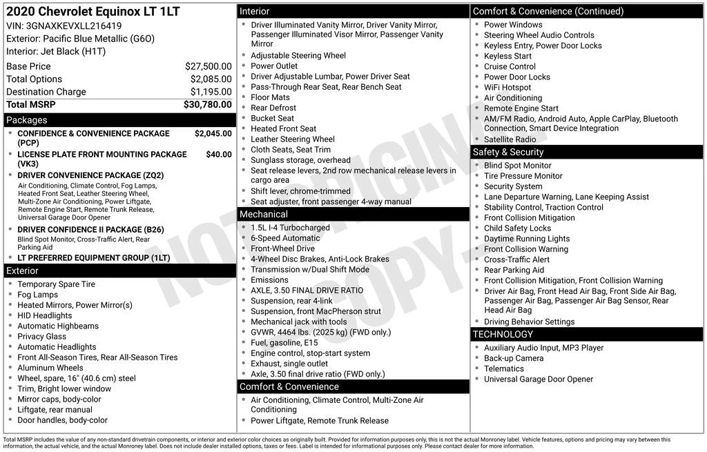 2020 Chevrolet Equinox - Image 4 of 12