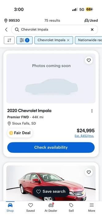 2020 Chevrolet Impala 10th Gen - Image 8 of 8
