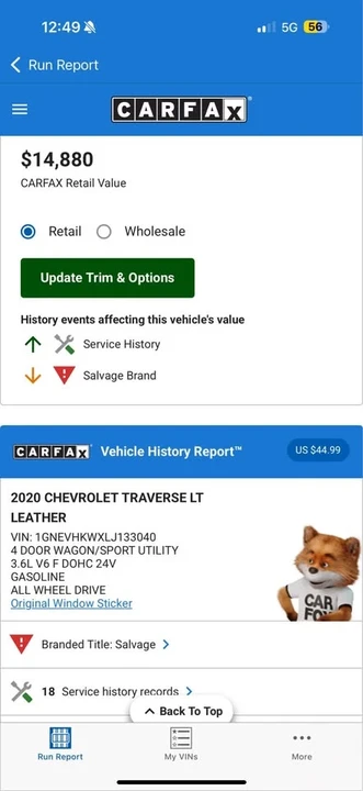 2020 Chevrolet Traverse - Image 16 of 16