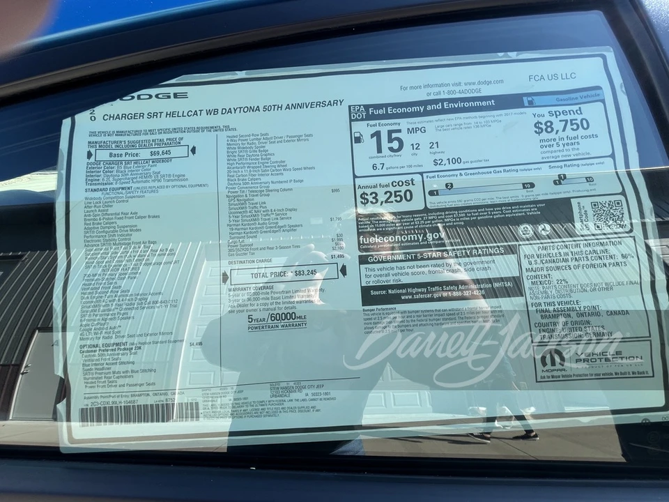 2020 Dodge Charger SRT Hellcat 7th Gen - Image 19 of 28