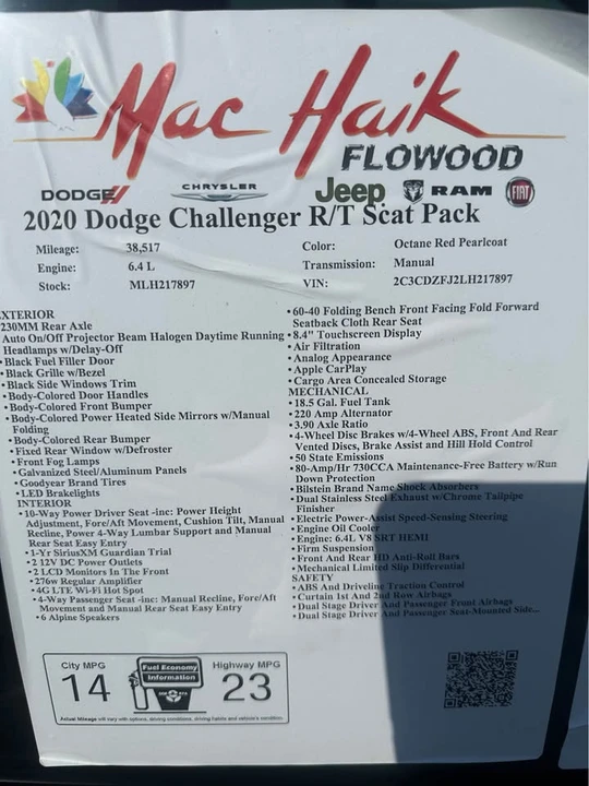 2020 Dodge Challenger SRT8 & 392 3rd Gen - Image 11 of 11