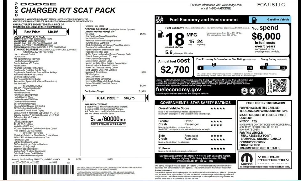 2020 Dodge Charger SRT & 392 7th Gen - Image 18 of 18