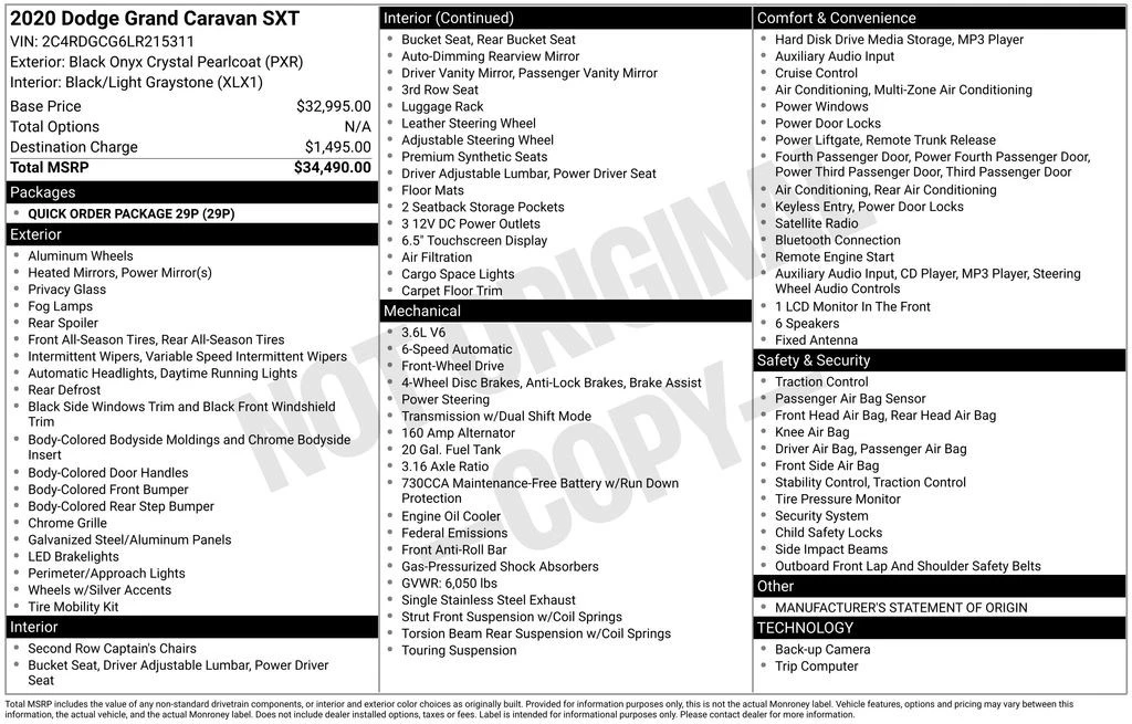 2020 Dodge Caravan - Image 4 of 21