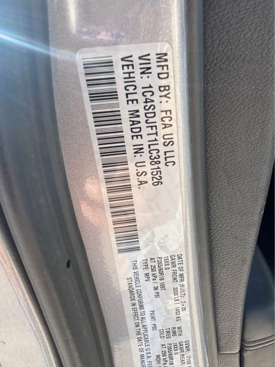 2020 Dodge Durango 3rd Gen - Image 9 of 13