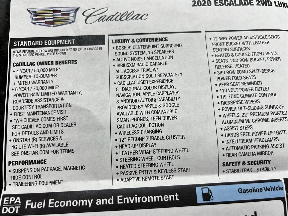 2020 Cadillac Escalade 4th Gen - Image 5 of 21