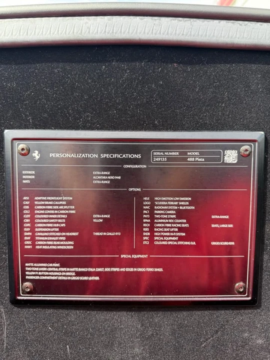 2020 Ferrari 488 Pista - Image 17 of 17