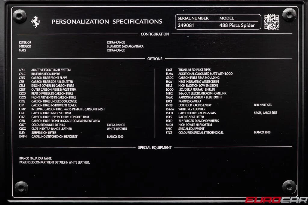 2020 Ferrari 488 Pista Spider - Image 16 of 31