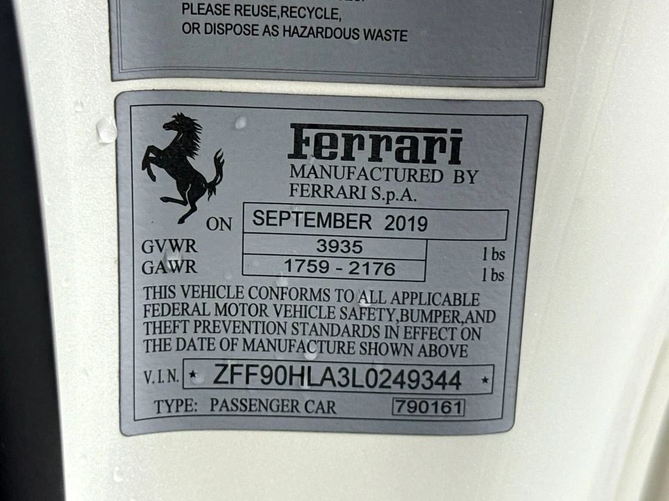 2020 Ferrari 488 Pista - Image 27 of 29