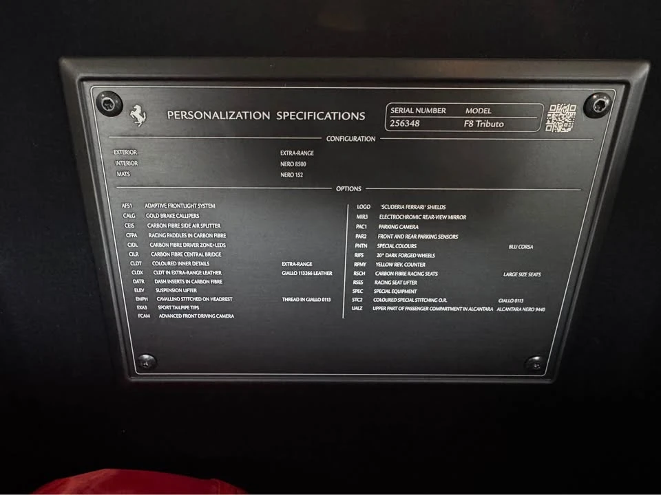 2020 Ferrari F8 - Image 12 of 12