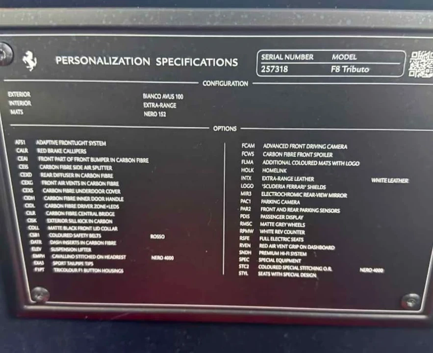 2020 Ferrari F8 - Image 8 of 8