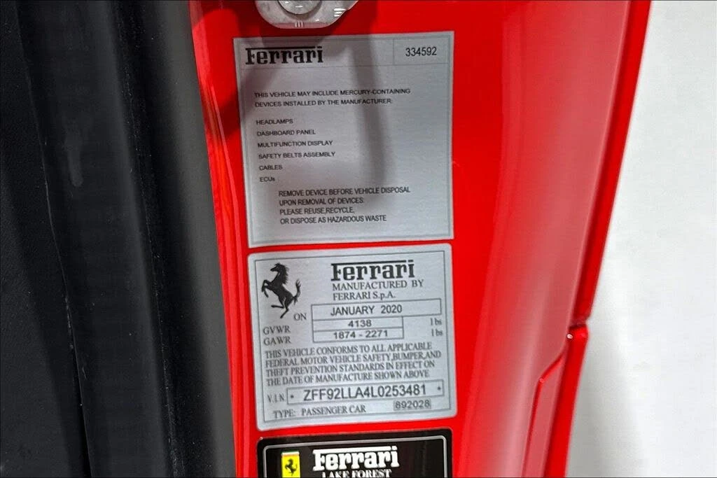 2020 Ferrari F8 Tributo - Image 17 of 30