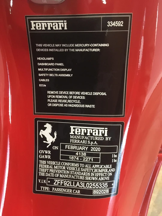 2020 Ferrari F8 Tributo - Image 27 of 30
