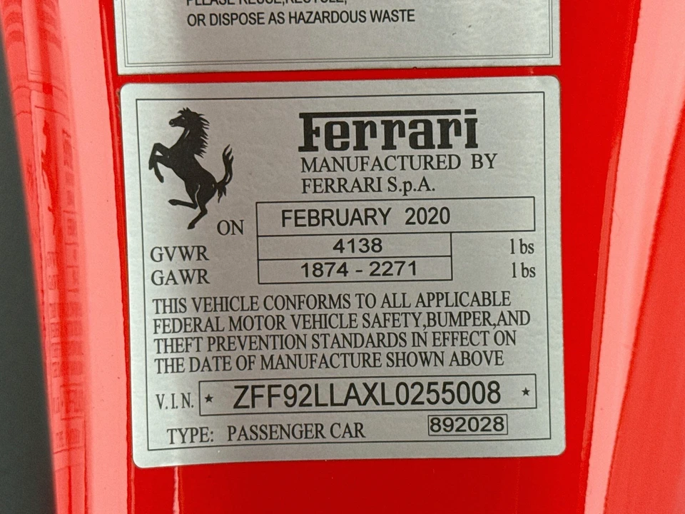 2020 Ferrari F8 Tributo - Image 29 of 29