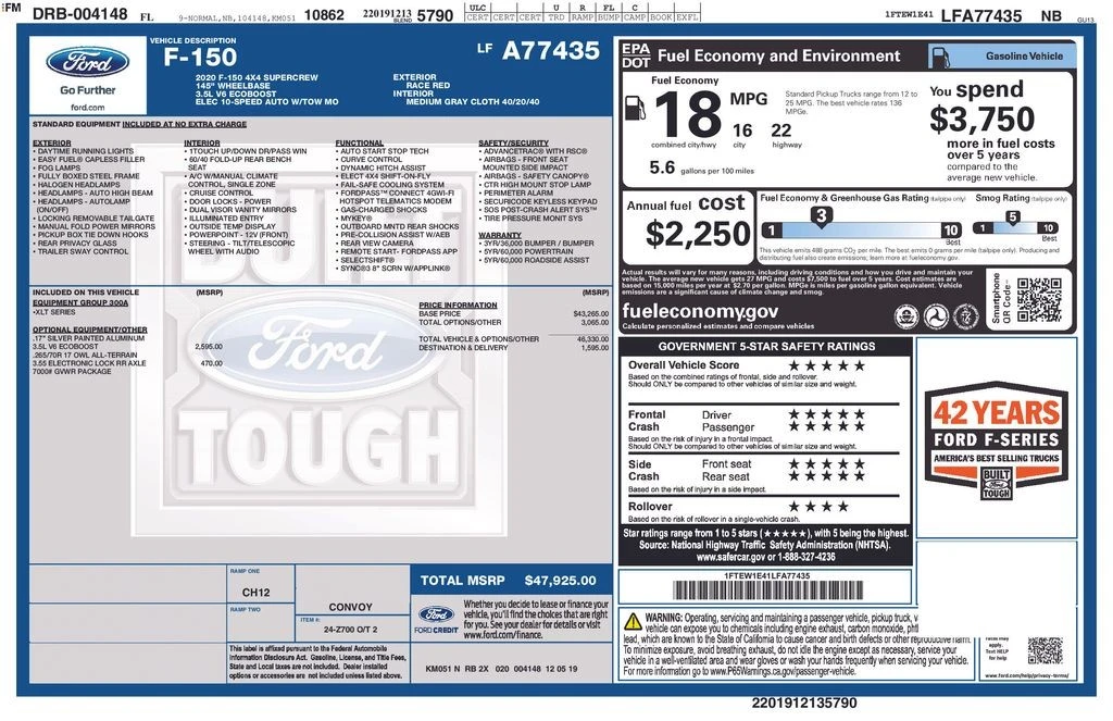2020 Ford F-150 13th Gen - Image 10 of 12