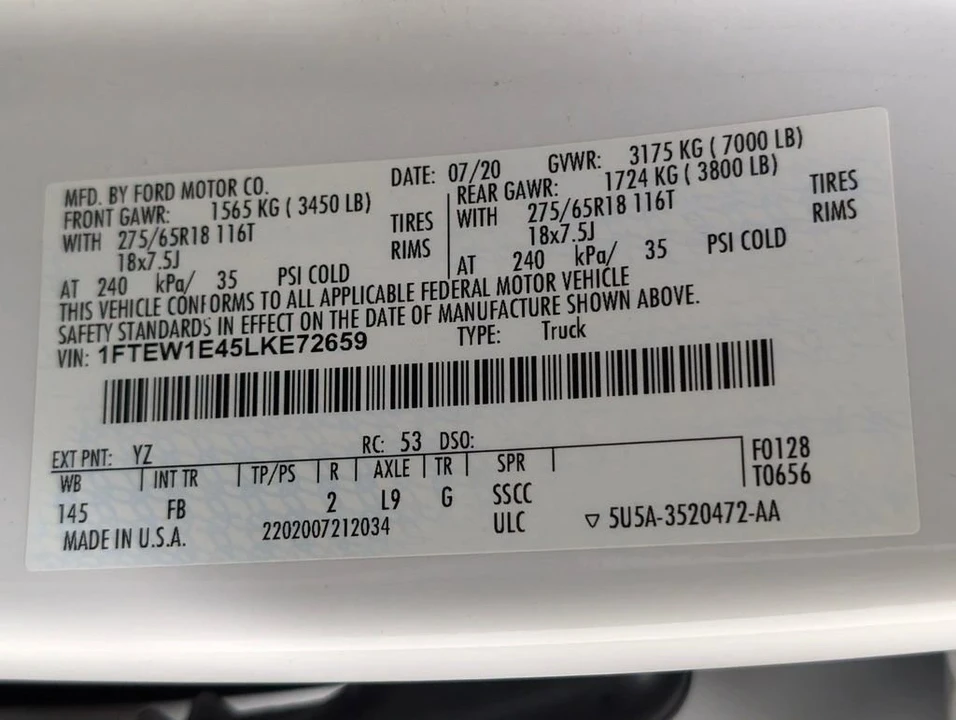 2020 Ford F-150 13th Gen - Image 10 of 11