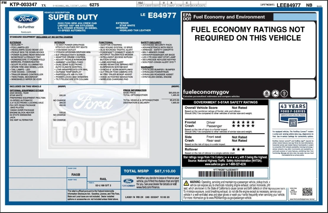 2020 Ford Super Duty 4th Gen - Image 4 of 12