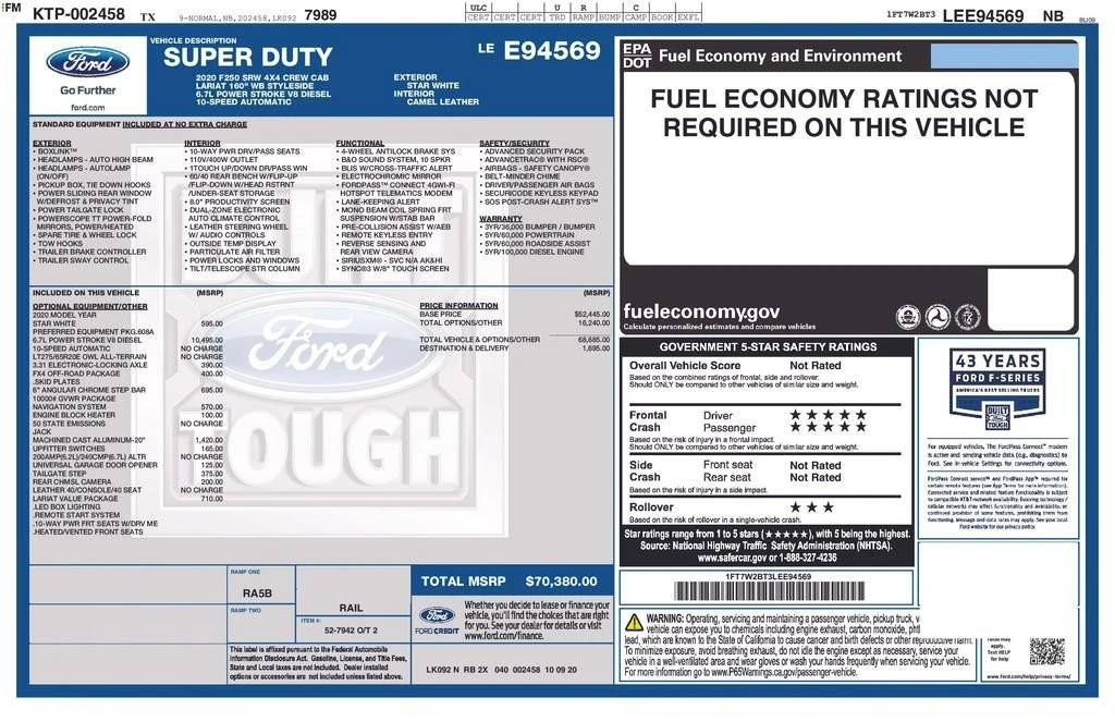 2020 Ford Super Duty 4th Gen - Image 13 of 13